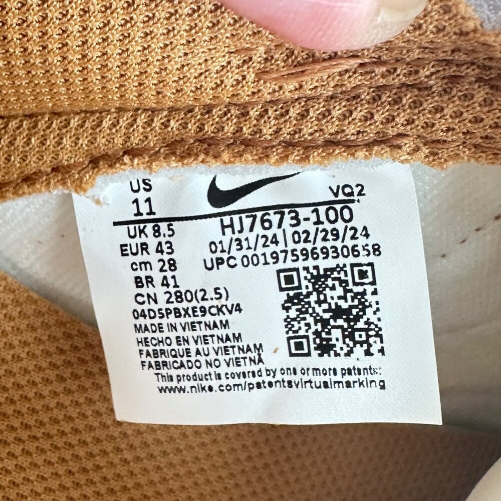Nike Dunk Low Coconut Milk Flax Tan Shoes HJ7673-100 Women's Sz 11 / Mens 9.5 - Picture 11 of 12